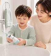 Kids U-Shaped Electric Toothbrush with 2 Brush Heads, Toddlers Sonic with 360 Degree Cleaning, So...