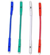 Turntable Cartridge Headshell Lead Wires 4-Pack | OFC Silver Plated, 4.7% Silver Solder, Color-Co...