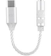 Kiwi Ears AD1 USB C to 3.5mm DAC Audio Adapter Cable for IEM Headphone | Support 32bit/384kHz Aud...