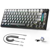 Attack Shark X820Ultra Wireless 75% Mechanical Gaming Keyboard with Screen & Knob Hot Swappable 2...