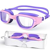 Zeligerstar Kids Swim Goggles,Swimming Goggles for Kids 6-14, Anti-Fog UV Protection Pool Goggles...