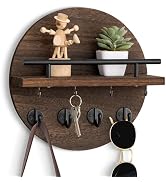 dreampossible Key Holder Wall Mount - 10.2 Inch Decorative Key Rack and Mail Organizer with 8 Key...