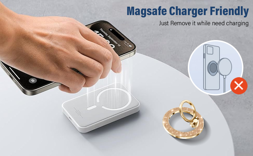 Compatible with MagSafe iPhone Ring Grip Holder