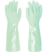 ROYAKI Heavy Duty 15''PVC Coated Work Gloves, Waterproof Chemical Resistant Glove, Cotton Lined