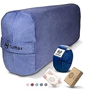 Tumaz Yoga Bolster Set - Rectangular Bolster Pillow for Restorative Yoga, Soft Meditation Pillow ...