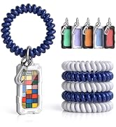 Leaf Pond 6 Pack Keychain Wristlet Kit - 6 Key Tags & 6 Swivel Snap Hooks | Key Chain Bracelet, S...