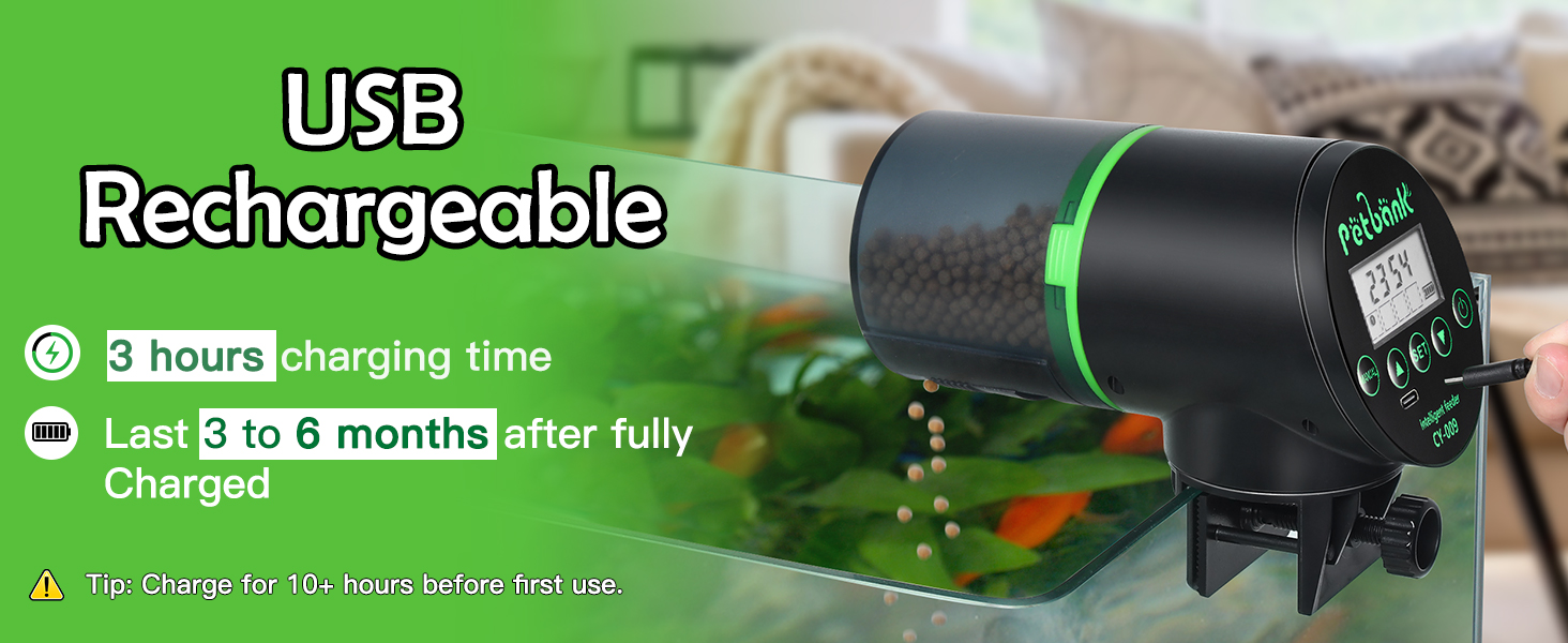 pet bank automatic fish feeder