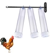 Ensayeer Upgraded Chicken Treat Dispenser, Indoor/Outdoor Wall-Mounted Chicken Treat Feeders, 3 C...