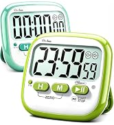 Antonki 2 Pack Classroom Timers for Kids Teachers, Magnetic Countdown Digital Kitchen Timer for C...