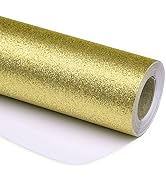 RUSPEPA Glitter Wrapping Paper - Mini Roll - Solid Color Glitter Sparkle Paper Perfect for Weddin...