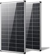 AeternaSol 400 watt Solar Panel,2pcs 200 Watt Solar Panel,12V 18BB N-Type | A+ Monocrystalline Ce...