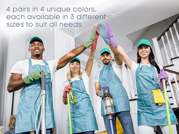cleaning gloves