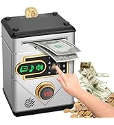 Refasy Piggy Bank for Boys Age 3 4 5+, Kids Safe Electronic Piggy Banks Money Saving Box Password...