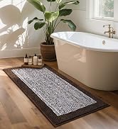 long brown bath rug