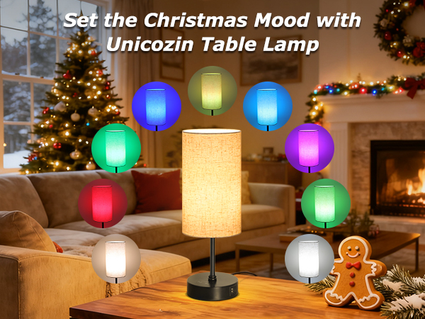 Set the Christmas mood with Unicozin table lamp