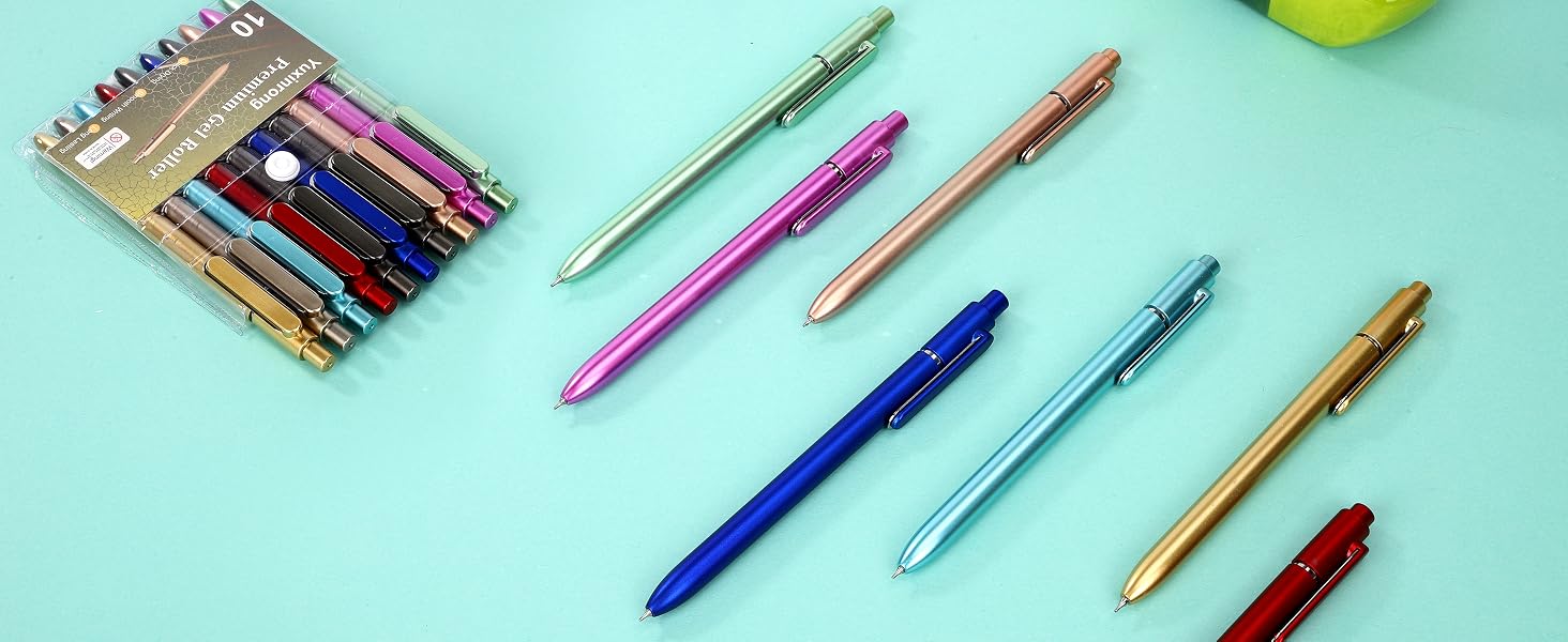 retractable pens fine point pens 0.5mm pens black ink pens smooth writing pens