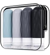IYYI Travel Bottles for Toiletries, TSA Approved Travel Size Containers, Silicone Toiletries Bott...