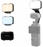 Raywowo Pocket 3 Mini LED Fill Light, Clip-On Video Light for DJI Osmo Xtra Muse & Pocket 3 Acces...