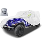 DTRK Car Cover 100% Waterproof All Weather, 6 Layers Outdoor Car Covers with Sun & Rain Protector...