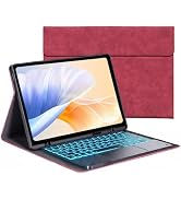 Keyboard Case for Samsung Galaxy Tab S10+ Plus / S9 FE+ Plus / S9+ Plus 12.4inch - 7 Colors Backl...