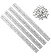 YHNTGB 4 PCS 16 Inch Stainless Steel Piano Hinge Heavy Duty with 64 Pcs Screws for Cabinets Boat ...