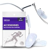 30 PCS Anti-Slip Silicone Nose Pads for Glasses - Hexagon Grip, Includes Screwdriver & Cloth - An...