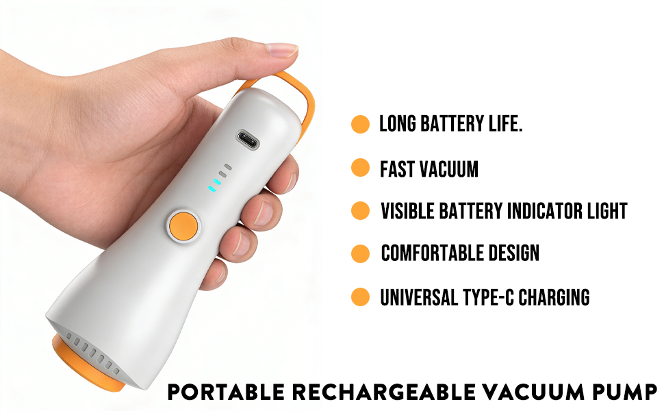Travel vacuum storage bag with pump