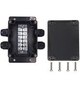 YETLEBOX Watertight Junction Box, IP67 Waterproof Electrical Project Box with 6P 25A Barrier Term...