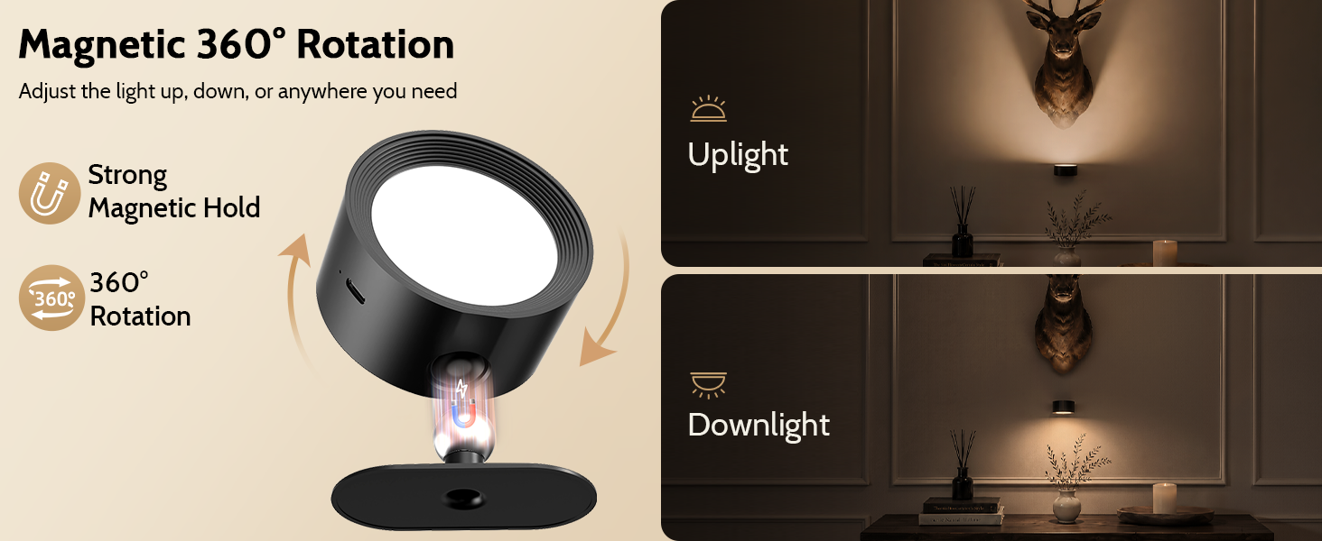 magnetic wall lights
