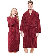 American Soft Linen, Warm Fleece Robe, Mens Womens Robe, Unisex Plush Bathrobes