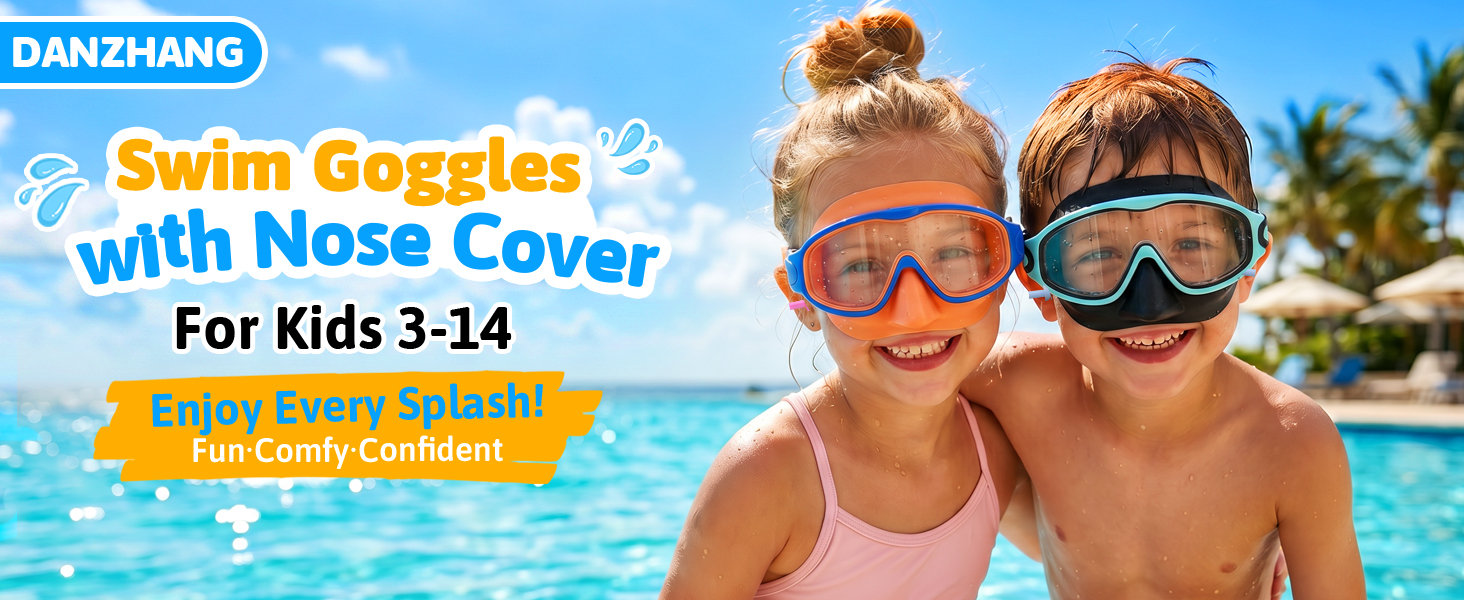 Kids Goggles with Nose Cover