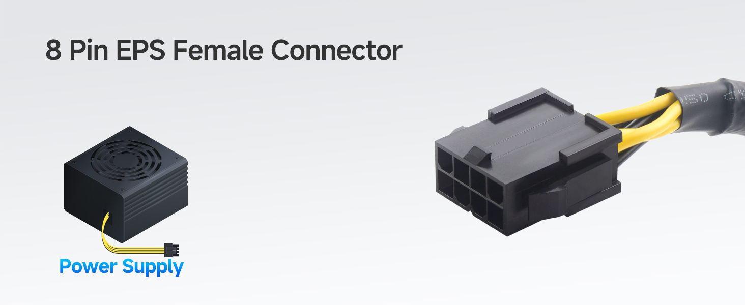 8 Pin EPS CPU Extension Cable