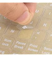 Universal English Keyboard Stickers, Replacement Computer Laptop Keyboard Stickers Transparent Ba...