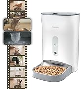 PawsPik Automatic Cat & Dog Feeder with 2K HD Camera, NutriWatch Smart Cat Food Dispenser with Ap...