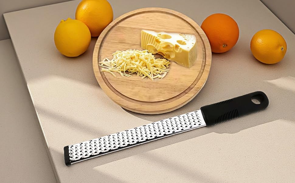 Professional-grade 304 stainless steel grater for citrus,