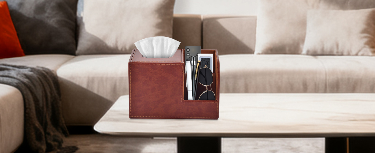 PU Leather Tissue Box Cover