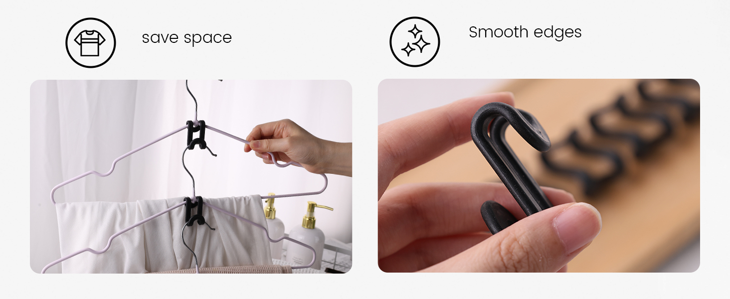 Clothes Hanger Connector Hooks