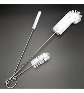 Living and Giving 3Pcs Set of Bottle Cleaning Brushes Kitchen Nylon Multifunction Clean Brush Set