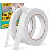 Birllaid Premium Double-Sided Fabric Tape Combo Pack - 1/2 + 3/4inch x 49 FT, No Sew No Iron Requ...