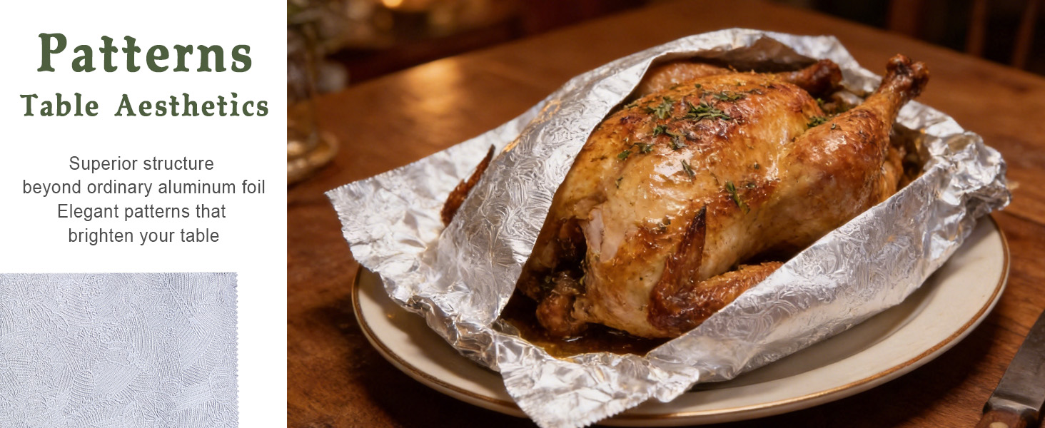 Mestaek patterns Aluminum Foil Sheets brighten your table