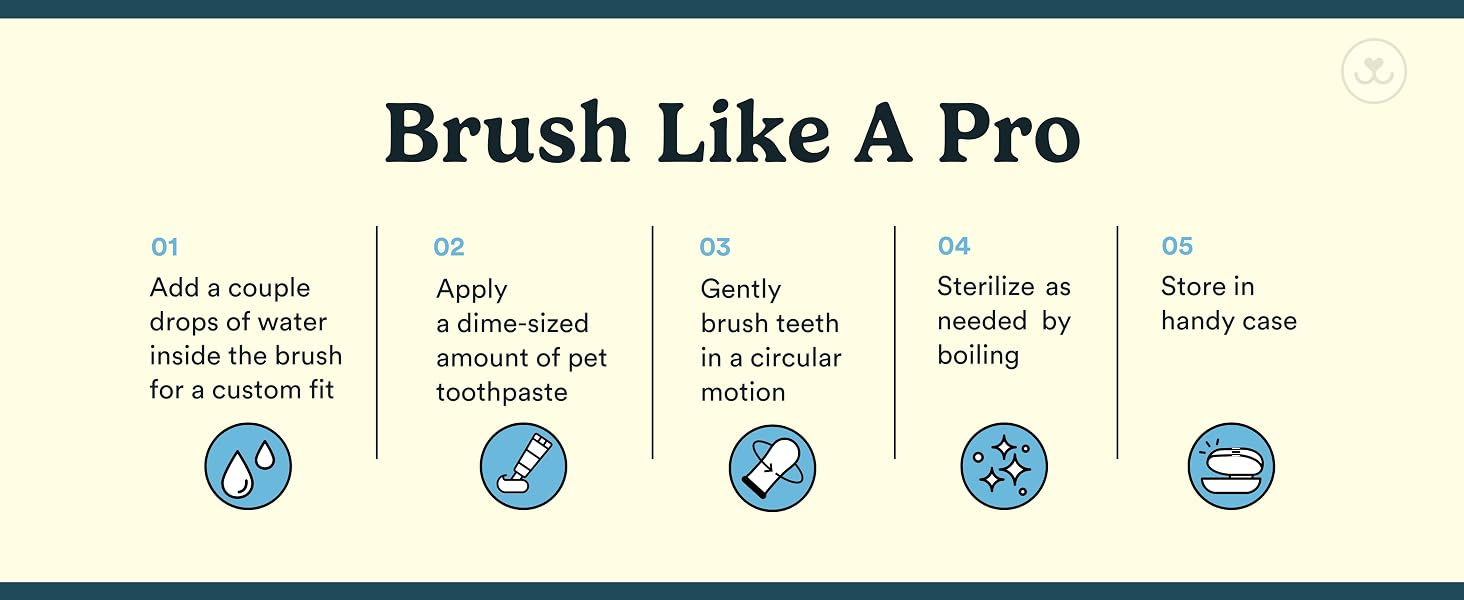 how to use jasper 360 pet finger brush