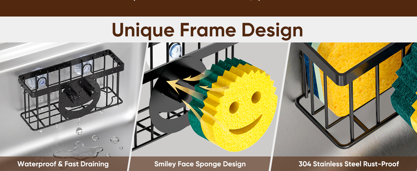 sponge holder for kitchen sink