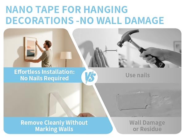 Double Sided Tape Heavy Duty Clear Nano Mounting Tape