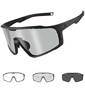 Ukoly Photochromic Cycling Glasses For Men Women, Sports Sunglasses For Baseball Running Cycling ...