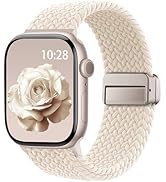 Braided Stretchy Band Compatible with Apple Watch Bands 38mm 40mm 41mm 42mm 44mm 45mm 46mm 49mm W...