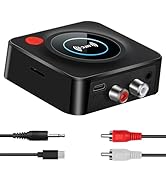 Bluetooth Receiver for Home Stereo, NFC Quick Pair,3.5mm AUX/RCA,TF Card Slot,Wireless Bluetooth ...