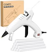 COMTO Full Size Hot Glue Gun with 10 Sticks, Heavy Duty Glue Gun with 80W Super Power, Anti-scald...