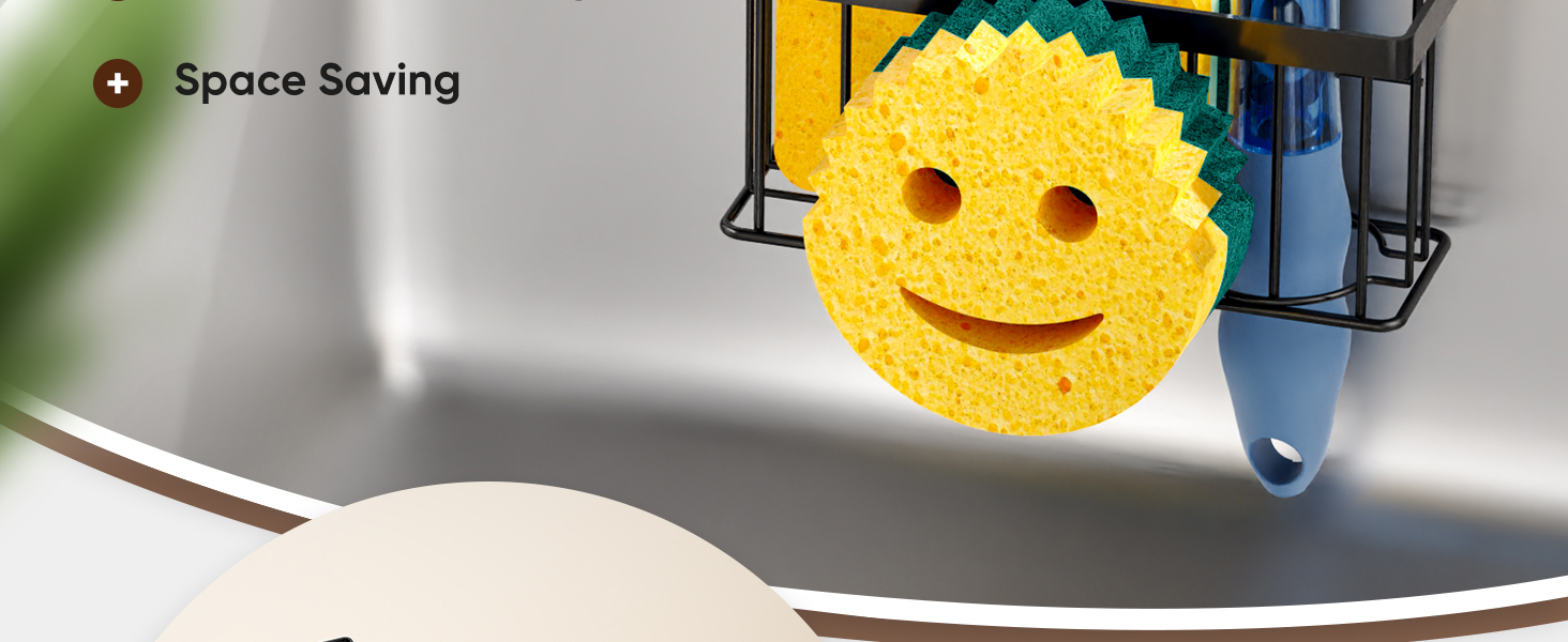 sponge holder for kitchen sink