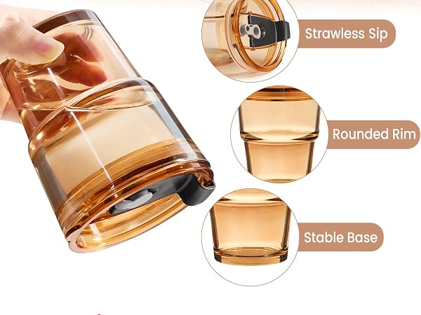 Iced Coffee Cups with Lids