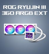 ASUS ROG RYUJIN III 360 ARGB EXTREME White Edition all-in-one AIO CPU liquid cooler, AMD Ryzen 90...
